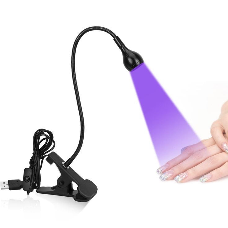Clip Mini Lamp UV/LED Black